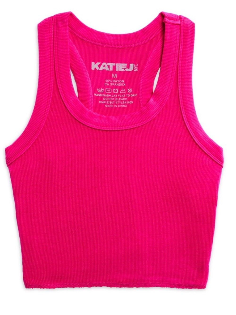 KATIEJ pink' Livi Cropped Tank Top